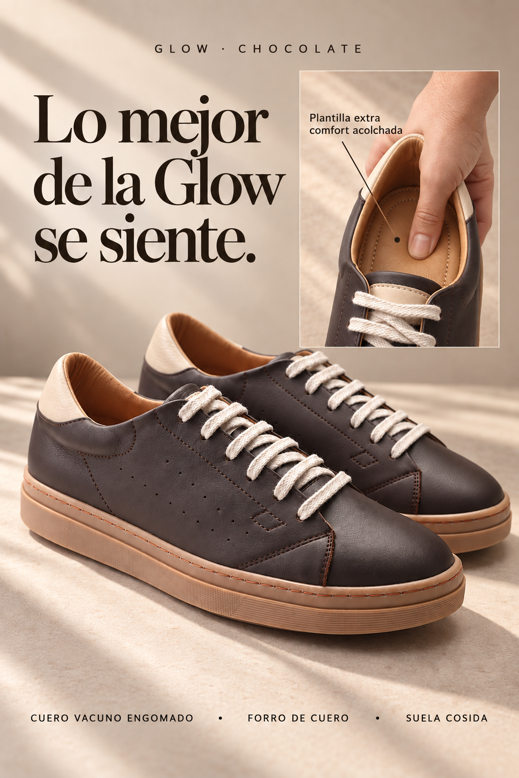 Zapatilla Glow Chocolate - OGGI